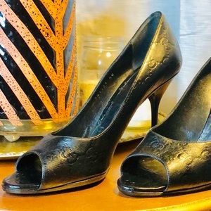 Black Gucci Stilettos